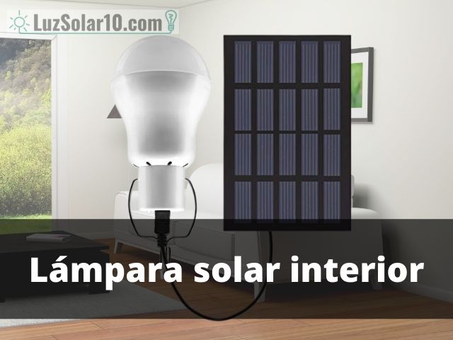 Lámpara solar interior