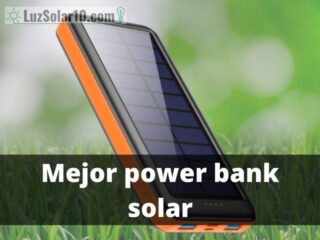 Mejor power bank solar