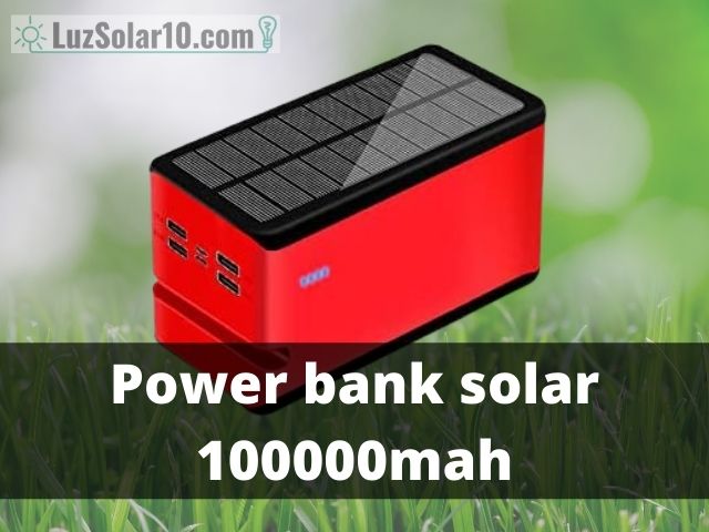 Power bank solar 100000mah